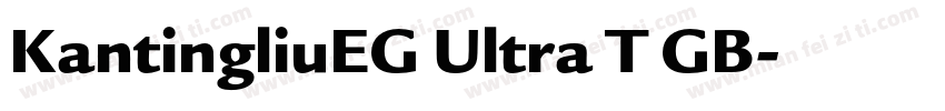 KantingliuEG Ultra T GB字体转换